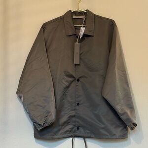 Essentials Gray Lightweight Shirt Jacket